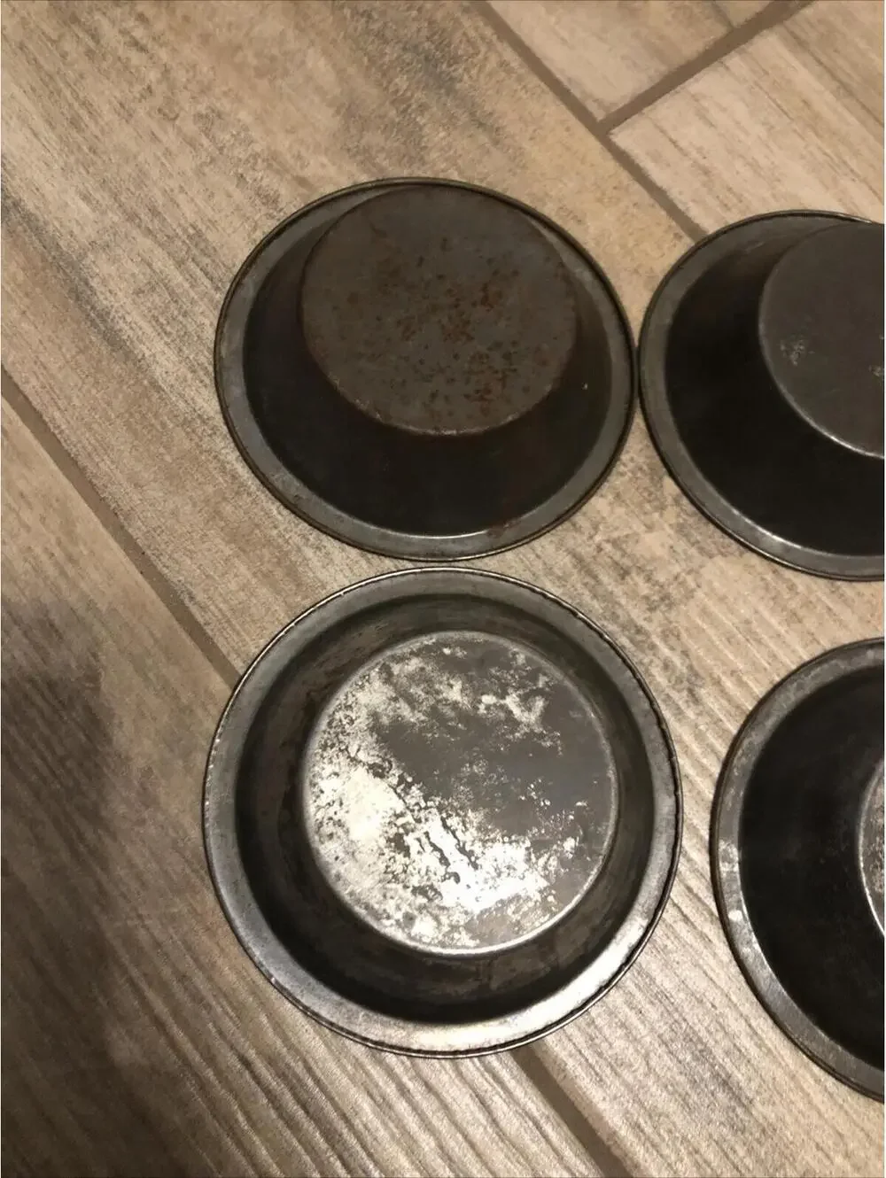 Mini Pie Pan 6 Piece Set, 5 Inch, Non-Stick Individual Dish‎ Pie Plate. Vtg